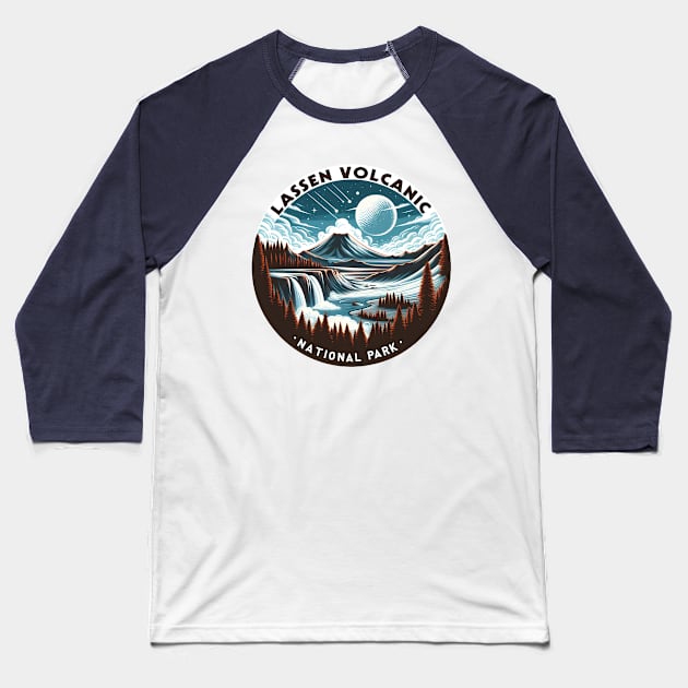 Lassen Volcanic National Park - Unique Design Inspired by California's Natural Beauty Baseball T-Shirt by Mr A.B